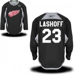 Detroit Red Wings Brian Lashoff Official Black Reebok Premier Adult Practice Alternate NHL Hockey Jersey