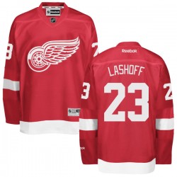 Detroit Red Wings Brian Lashoff Official Red Reebok Authentic Adult Home NHL Hockey Jersey