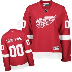 Reebok Detroit Red Wings Women's Customized Authentic Red Home Jersey