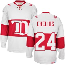 Detroit Red Wings Chris Chelios Official White CCM Authentic Adult Winter Classic Throwback NHL Hockey Jersey