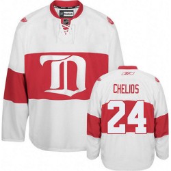 Detroit Red Wings Chris Chelios Official White Reebok Authentic Adult Third Winter Classic NHL Hockey Jersey