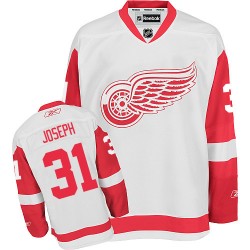 Detroit Red Wings Curtis Joseph Official White Reebok Premier Adult Away NHL Hockey Jersey