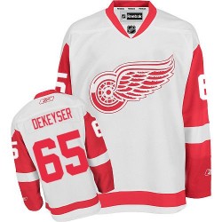 Detroit Red Wings Danny DeKeyser Official White Reebok Authentic Adult Away NHL Hockey Jersey