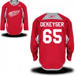Detroit Red Wings Danny DeKeyser Official Red Reebok Authentic Adult Danny Dekeyser Practice Team NHL Hockey Jersey