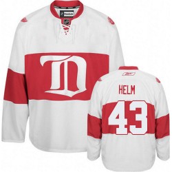 Detroit Red Wings Darren Helm Official White Reebok Authentic Adult Third Winter Classic NHL Hockey Jersey