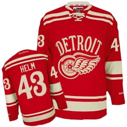 Detroit Red Wings Darren Helm Official Red Reebok Authentic Adult 2014 Winter Classic NHL Hockey Jersey