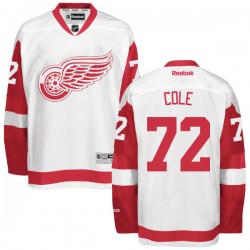 Detroit Red Wings Erik Cole Official White Reebok Authentic Adult Away NHL Hockey Jersey