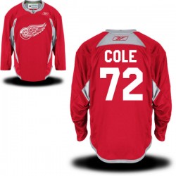 Detroit Red Wings Erik Cole Official Red Reebok Authentic Adult Practice Team NHL Hockey Jersey