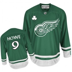Detroit Red Wings Gordie Howe Official Green Reebok Premier Adult St Patty's Day NHL Hockey Jersey