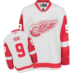 Detroit Red Wings Gordie Howe Official White Reebok Authentic Adult Away NHL Hockey Jersey