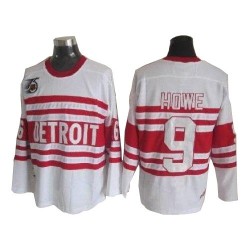 Detroit Red Wings Gordie Howe Official White CCM Premier Adult Throwback NHL Hockey Jersey