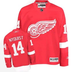 Detroit Red Wings Gustav Nyquist Official Red Reebok Authentic Adult Home NHL Hockey Jersey