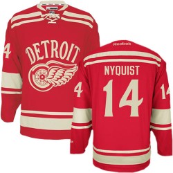 Detroit Red Wings Gustav Nyquist Official Red Reebok Premier Adult 2014 Winter Classic NHL Hockey Jersey