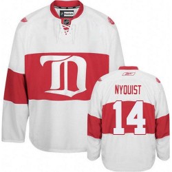 Detroit Red Wings Gustav Nyquist Official White Reebok Premier Adult Third Winter Classic NHL Hockey Jersey
