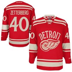 Detroit Red Wings Henrik Zetterberg Official Red Reebok Authentic Adult 2014 Winter Classic NHL Hockey Jersey