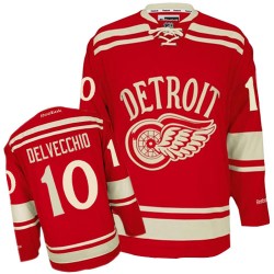 Detroit Red Wings Alex Delvecchio Official Red Reebok Authentic Adult 2014 Winter Classic NHL Hockey Jersey