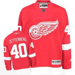 Detroit Red Wings Henrik Zetterberg Official Red Reebok Premier Adult Home NHL Hockey Jersey