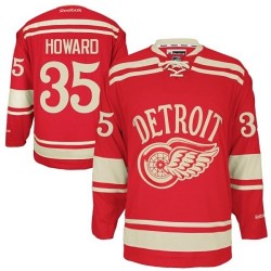Detroit Red Wings Jimmy Howard Official Red Reebok Premier Adult 2014 Winter Classic NHL Hockey Jersey