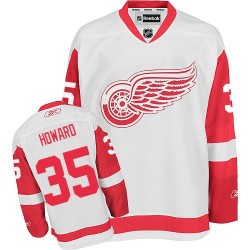 Detroit Red Wings Jimmy Howard Official White Reebok Premier Adult Away NHL Hockey Jersey