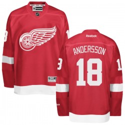 Detroit Red Wings Joakim Andersson Official Red Reebok Premier Adult Home NHL Hockey Jersey