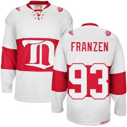 Detroit Red Wings Johan Franzen Official White CCM Premier Adult Winter Classic Throwback NHL Hockey Jersey