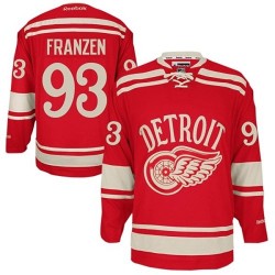 Detroit Red Wings Johan Franzen Official Red Reebok Authentic Adult 2014 Winter Classic NHL Hockey Jersey