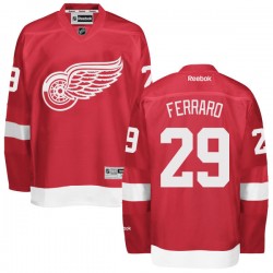 Detroit Red Wings Landon Ferraro Official Red Reebok Authentic Adult Home NHL Hockey Jersey