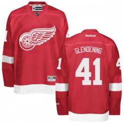 Detroit Red Wings Luke Glendening Official Red Reebok Authentic Adult Home NHL Hockey Jersey