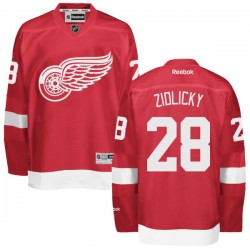 Detroit Red Wings Marek Zidlicky Official Red Reebok Authentic Adult Home NHL Hockey Jersey