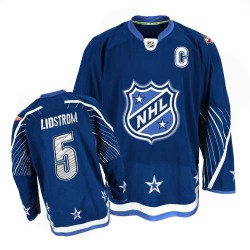 Detroit Red Wings Nicklas Lidstrom Official Navy Blue Reebok Authentic Adult 2011 All Star NHL Hockey Jersey