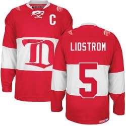 Detroit Red Wings Nicklas Lidstrom Official Red CCM Authentic Adult Winter Classic Throwback NHL Hockey Jersey
