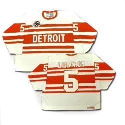 Detroit Red Wings Nicklas Lidstrom Official White CCM Authentic Adult Throwback NHL Hockey Jersey