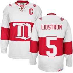 Detroit Red Wings Nicklas Lidstrom Official White CCM Authentic Adult Winter Classic Throwback NHL Hockey Jersey