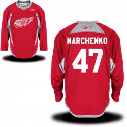 Detroit Red Wings Alexey Marchenko Official Red Reebok Authentic Adult Practice Team NHL Hockey Jersey