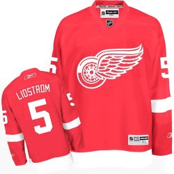 Detroit Red Wings Nicklas Lidstrom Official Red Reebok Authentic Youth Home NHL Hockey Jersey
