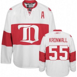 Detroit Red Wings Niklas Kronwall Official White Reebok Authentic Adult Third Winter Classic NHL Hockey Jersey