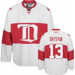 Detroit Red Wings Pavel Datsyuk Official White Reebok Authentic Adult Third Winter Classic NHL Hockey Jersey