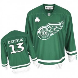 Detroit Red Wings Pavel Datsyuk Official Green Reebok Authentic Adult St Patty's Day NHL Hockey Jersey