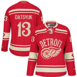 Detroit Red Wings Pavel Datsyuk Official Red Reebok Premier Women's 2014 Winter Classic NHL Hockey Jersey