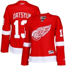 Detroit Red Wings Pavel Datsyuk Official Red Reebok Premier Women's Home NHL Hockey Jersey