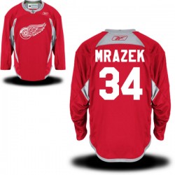 Detroit Red Wings Petr Mrazek Official Red Reebok Authentic Adult Practice Team NHL Hockey Jersey