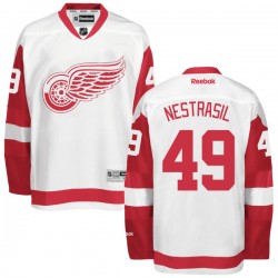 Detroit Red Wings Andrej Nestrasil Official White Reebok Authentic Adult Away NHL Hockey Jersey