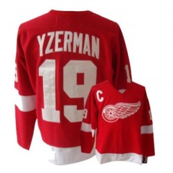 Detroit Red Wings Steve Yzerman Official Red CCM Authentic Adult Throwback NHL Hockey Jersey