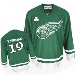 Detroit Red Wings Steve Yzerman Official Green Reebok Premier Adult St Patty's Day NHL Hockey Jersey