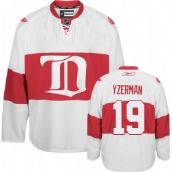 Detroit Red Wings Steve Yzerman Official White Reebok Authentic Adult Third Winter Classic NHL Hockey Jersey