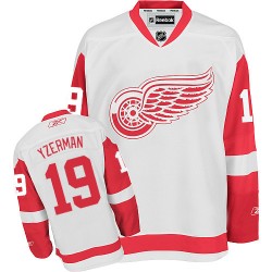 Detroit Red Wings Steve Yzerman Official White Reebok Authentic Youth Away NHL Hockey Jersey