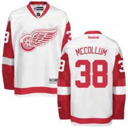 Detroit Red Wings Tom Mccollum Official White Reebok Premier Adult Away NHL Hockey Jersey