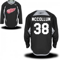 Detroit Red Wings Tom Mccollum Official Black Reebok Authentic Adult Practice Alternate NHL Hockey Jersey