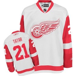 Detroit Red Wings Tomas Tatar Official White Reebok Authentic Adult Away NHL Hockey Jersey