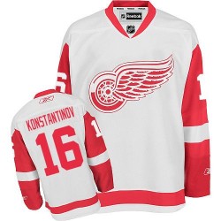 Detroit Red Wings Vladimir Konstantinov Official White Reebok Premier Adult Away NHL Hockey Jersey
